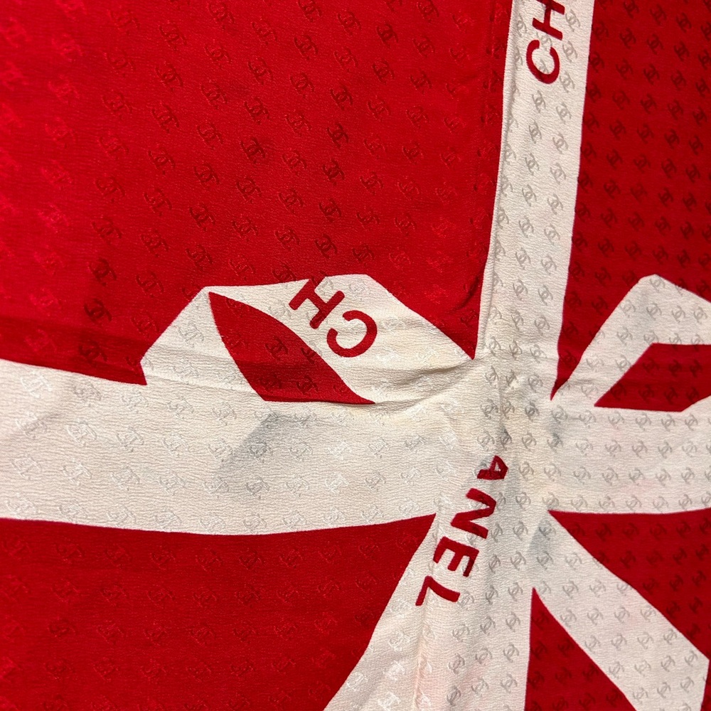 Chanel silk square scarf - Picture 9 of 9